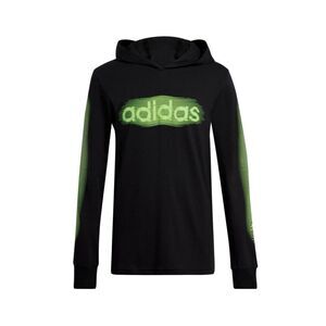 Boys 8-20 Adidas Wavelength Hooded Tee, Boy's, Size: XL, Black with Team